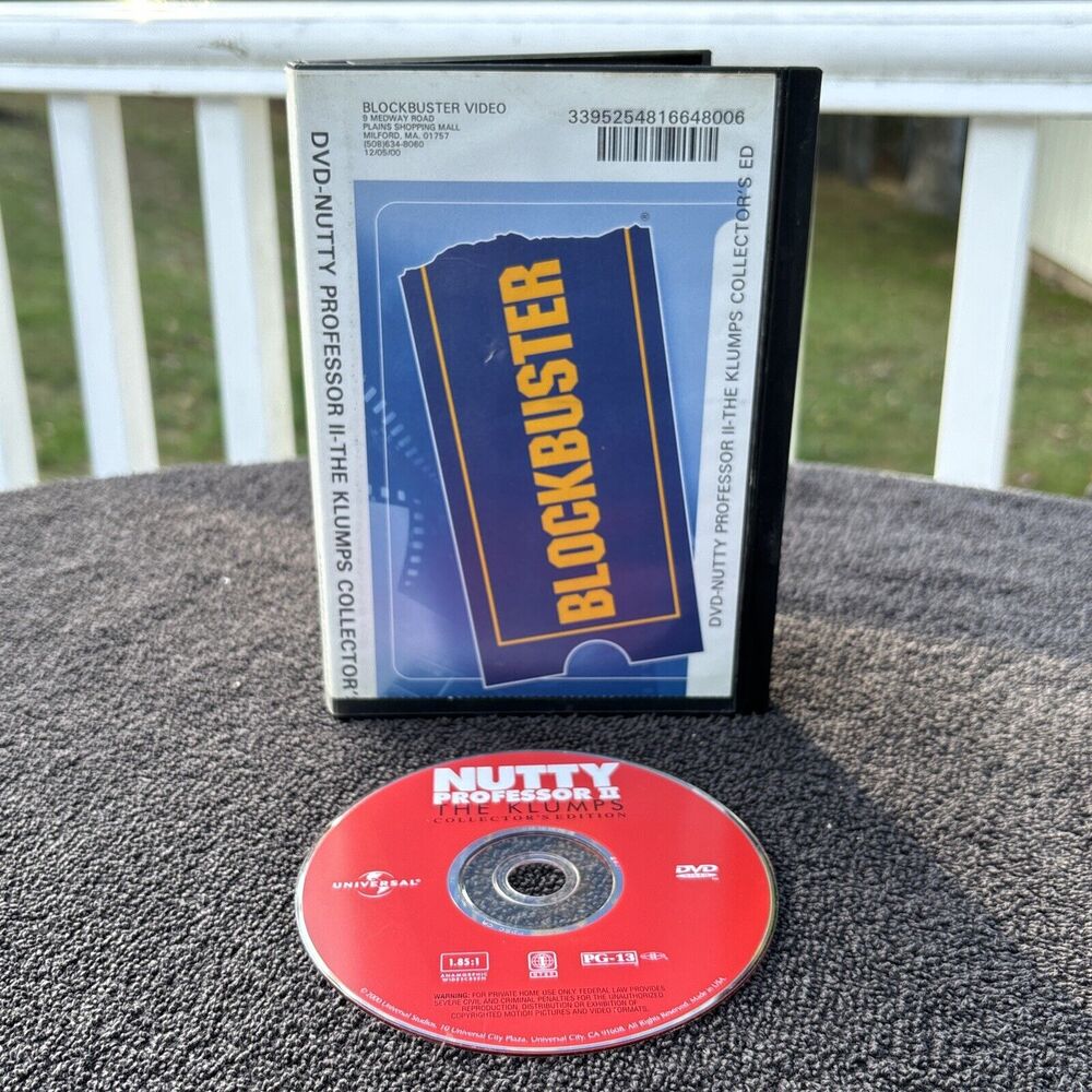 blockbuster dvd rental nutty professor 2 Collectors Edition